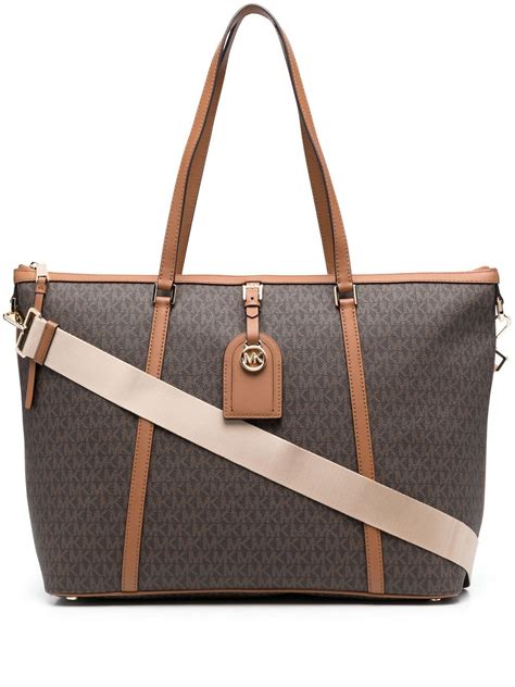 michael kors hudson large purse heritage|Heritage Large Logo Tote Bag .